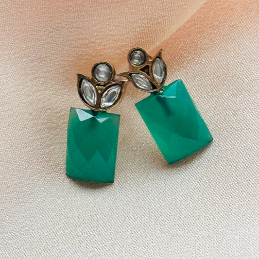 Parshi Green Studs